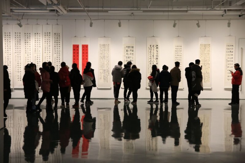 運城幼兒師范高等?？茖W(xué)校教師書法作品展盛裝開幕