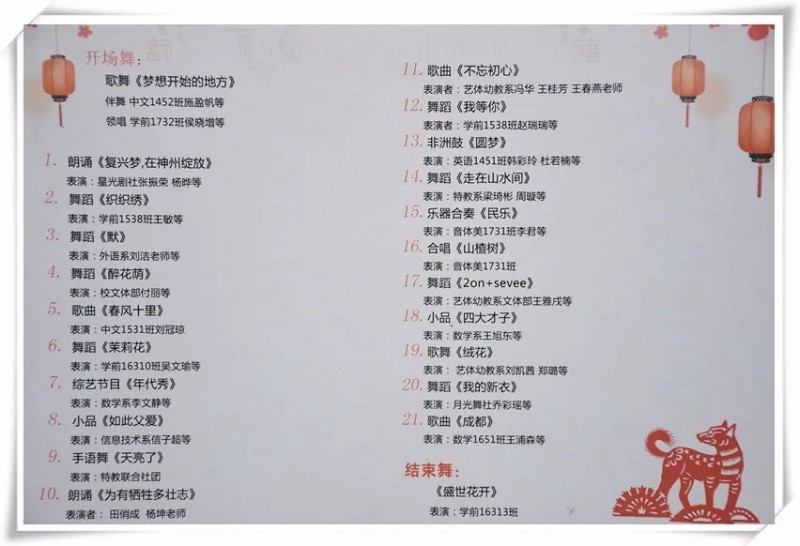 陽泉師范高等?？茖W校第七屆校園文化節(jié)之文藝節(jié)目匯演