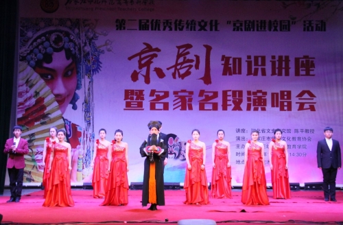 打：宋曉華、楊學(xué)功老師表演傳統(tǒng)京劇《楊門女將》片段